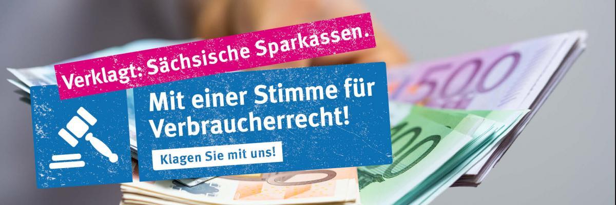 VZ Sachsen klagt gegen sächsische Sparkassen